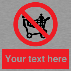 Custom No Climbing on Trolley Sign